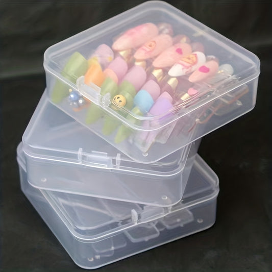 Mini Transparent Storage Box Sticker Accessories Parts Storage Box