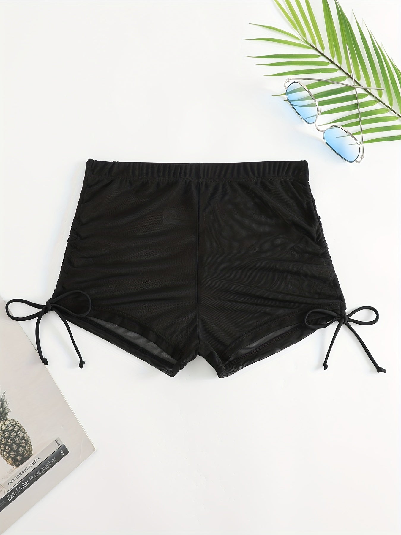 Mesh High Waist Swim Cover Up Pants