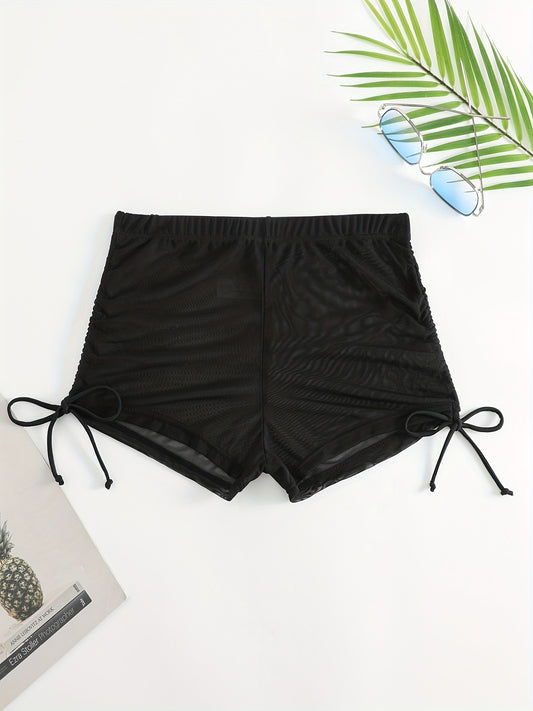 Mesh High Waist Swim Cover Up Pants