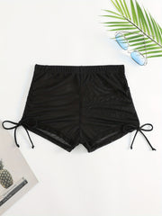 Mesh High Waist Swim Cover Up Pants