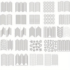 French Manicure Nail Stickers Self Adhesive Tips Guides