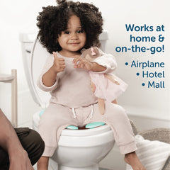 Portable Travel Potty Seat for Boys & Girls, Fits Round & Oval Toilets