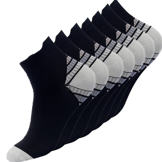7pairs Performance Ankle Compression Socks Blister-Resistant for Running