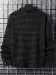 Men's Button Lapel Collar Long Sleeve Jacket