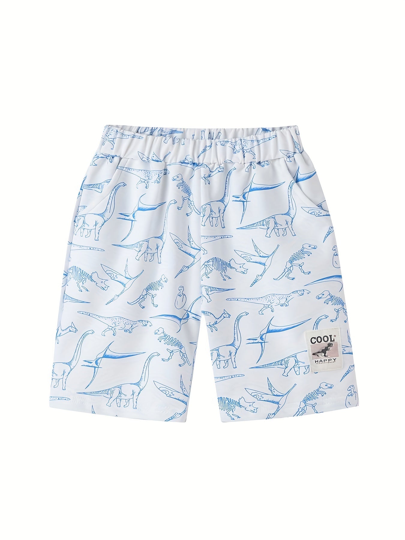 3pcs Dinosaur Boys Comfort Shorts Quick drying for Summer Outdoor