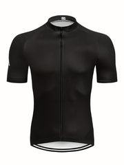 Men's Solid Cycling Jersey Long Sleeve Active Shirt