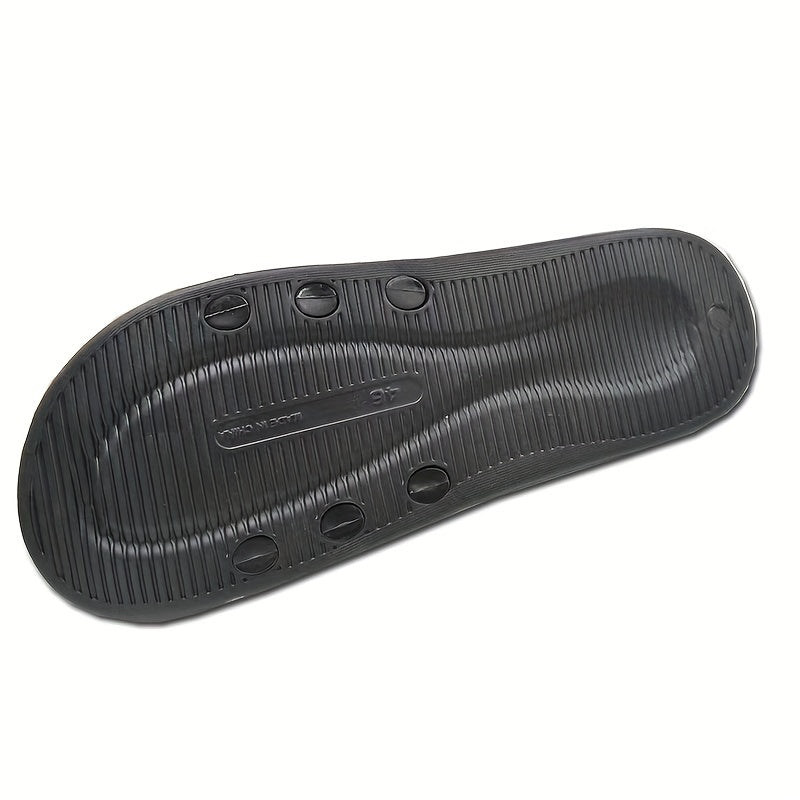Men's Smile Print Slides Casual Non Slip Slippers