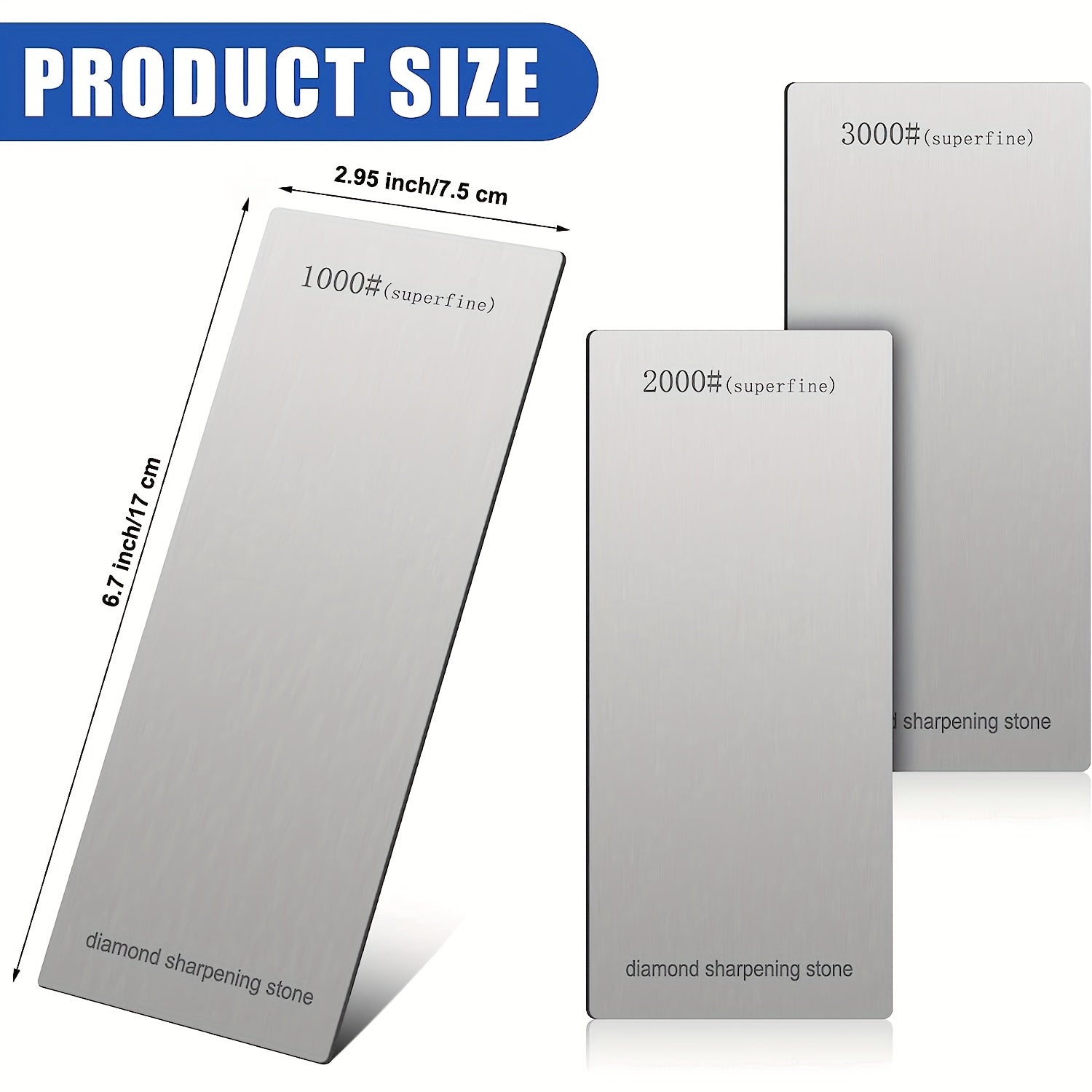 5pcs Diamond Sharpening Stone Portable Sharpener High Hardness Wear-resistant