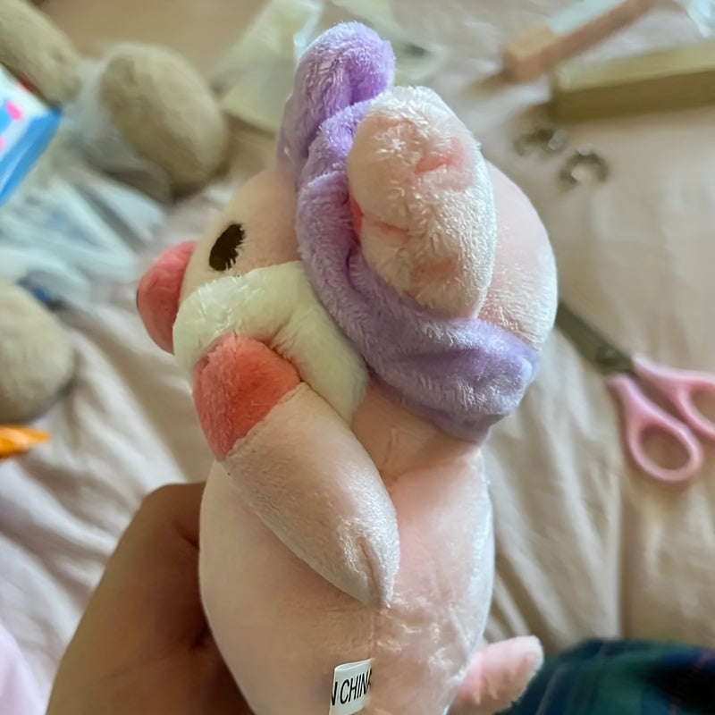 Pink Pig Plush Doll Keychain Backpack Pendant Christmas Gift