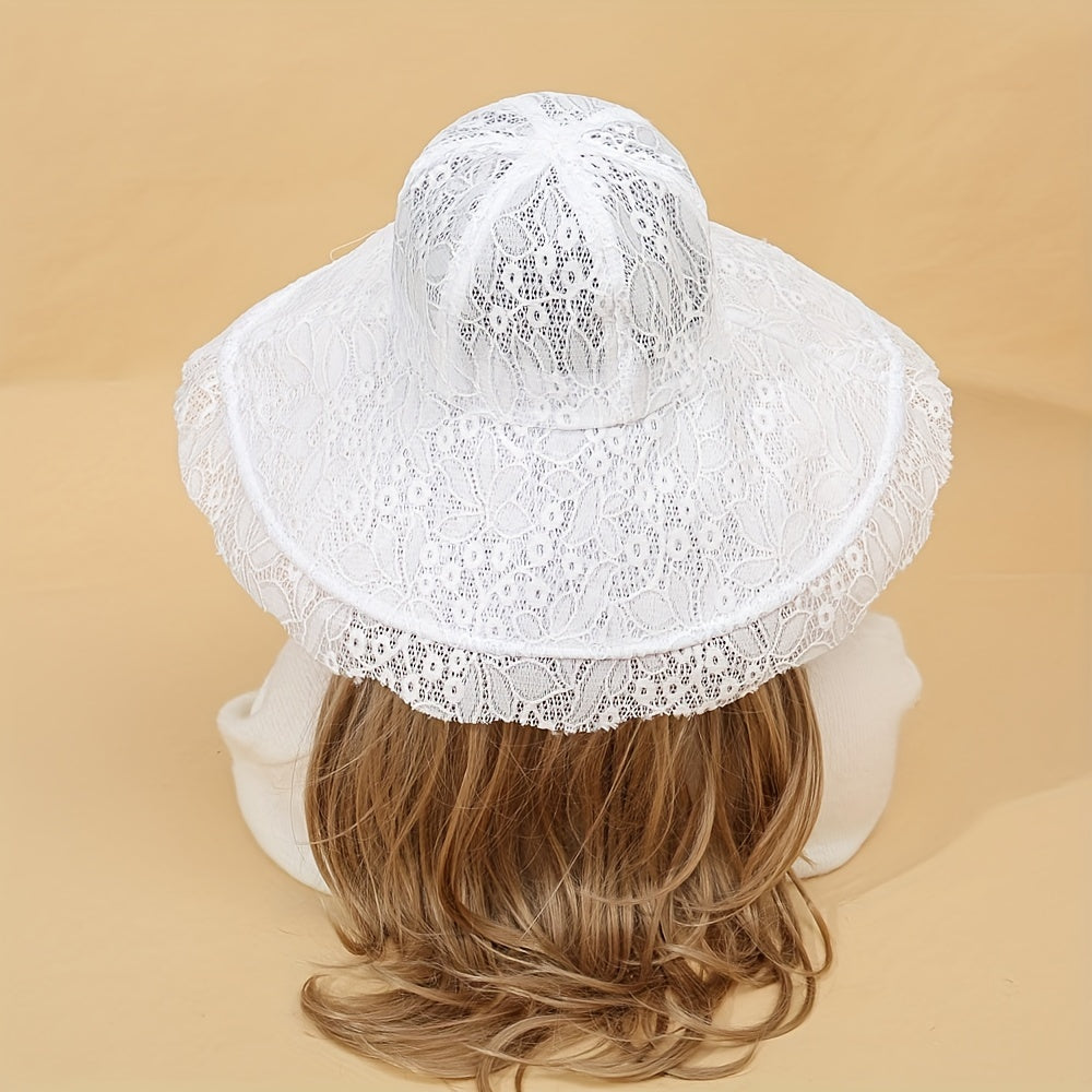 Wode Bim Lace Bucket Hat Classic Sun Hat For Women