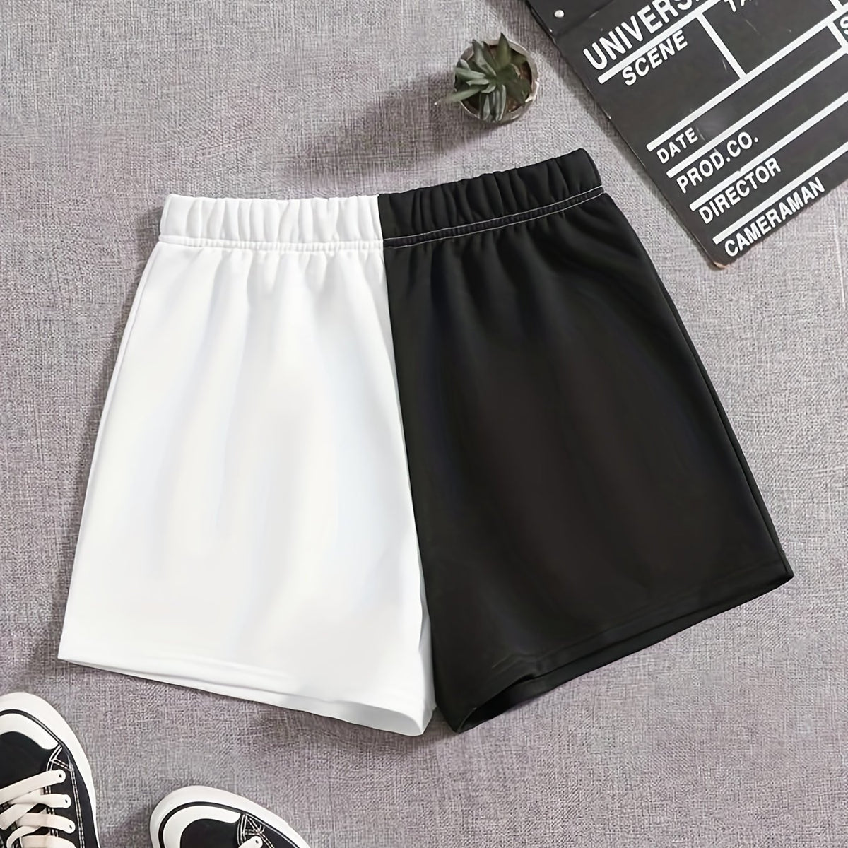  Colorblock Stretch Sleepwear Shorts