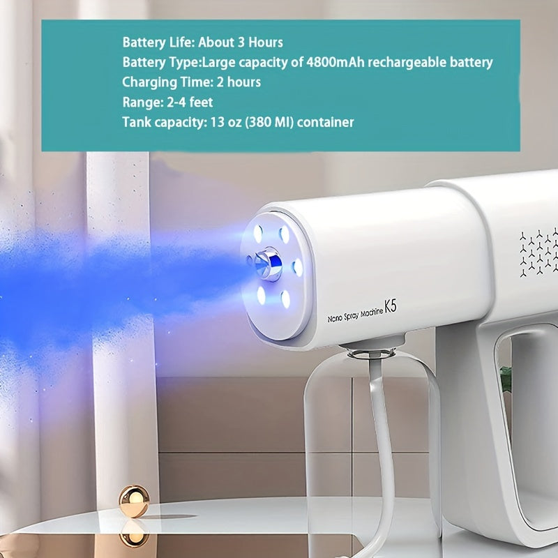Cordless Handheld Nano Steam Gun Rechargeable Sprayer Sanitizer