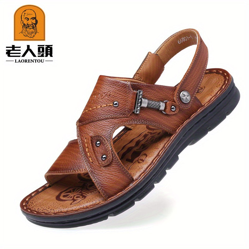 Men's Outdoor Slip On Slide Sandals Summer Outdoor Walking Shoes