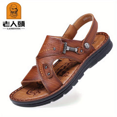Men's Outdoor Slip On Slide Sandals Summer Outdoor Walking Shoes