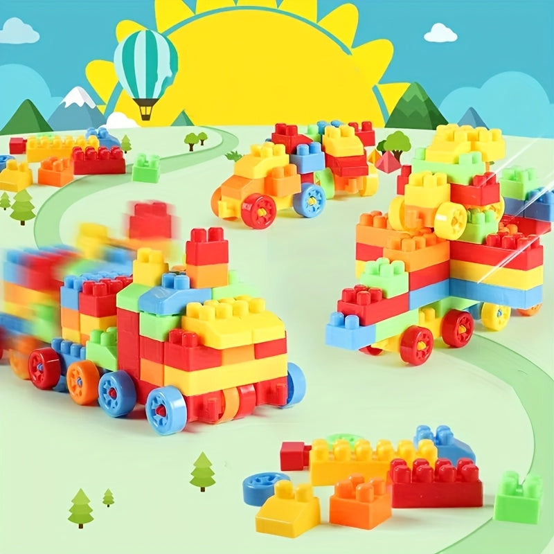 Children's DIY Plastic Building Blocks Educational Toys
