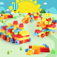 Children's DIY Plastic Building Blocks Educational Toys