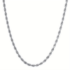 Stainless Steel Twist Chain Necklace Unisex Neck Jewelry