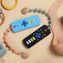Silicone Teething Remote Control Toy for Newborns - Durable and Easy to Clean