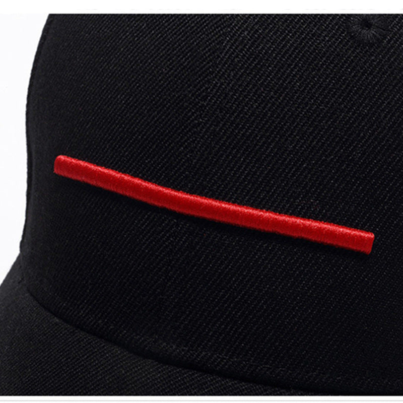 Men's Red Embroidered Baseball Cap