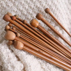 4pcs Carbonized Single Pointed Stick Needle Sweater Needle