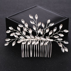 Crystal Pearl Bridal Hair Comb Wedding Accessory