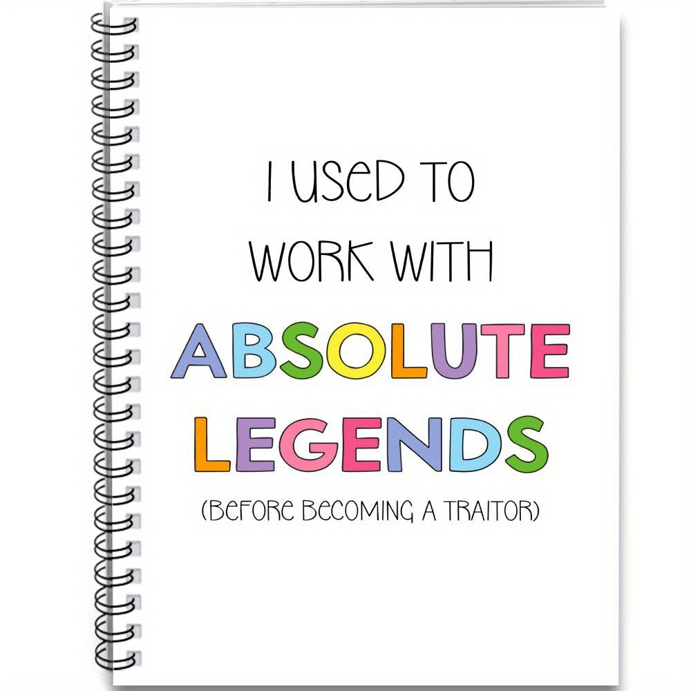 Humorous Spiral Notebook - Legends 100 Pages - Perfect Gift
