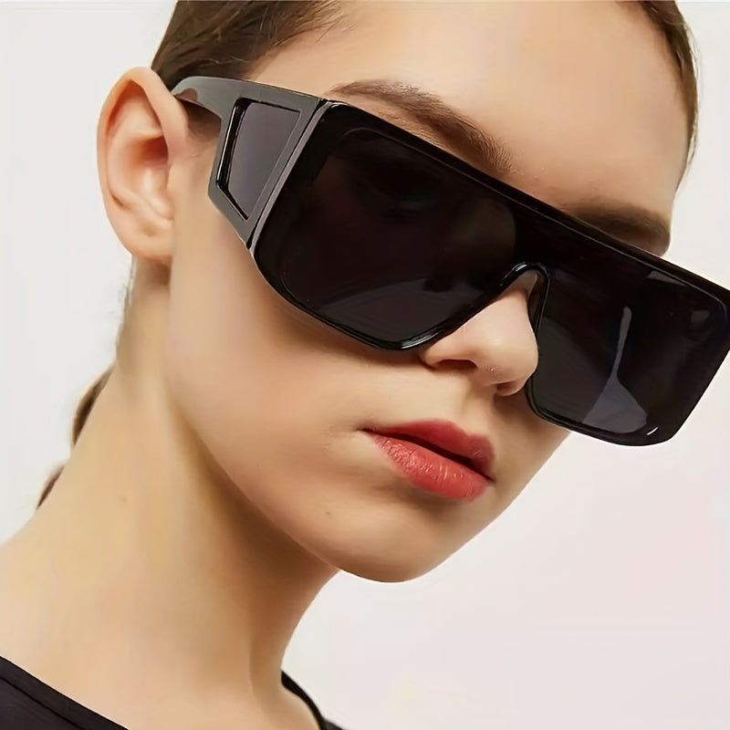Wrap Around Sunglasses For Women Unisex Shield Futuristic Rectangular Stylish