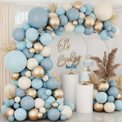 134pcs Golden Balloon Arch Garland Kit Retro DIY Balloons Decor