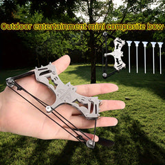 Stainless Steel Mini Bow with 5 Suction Cup Arrows