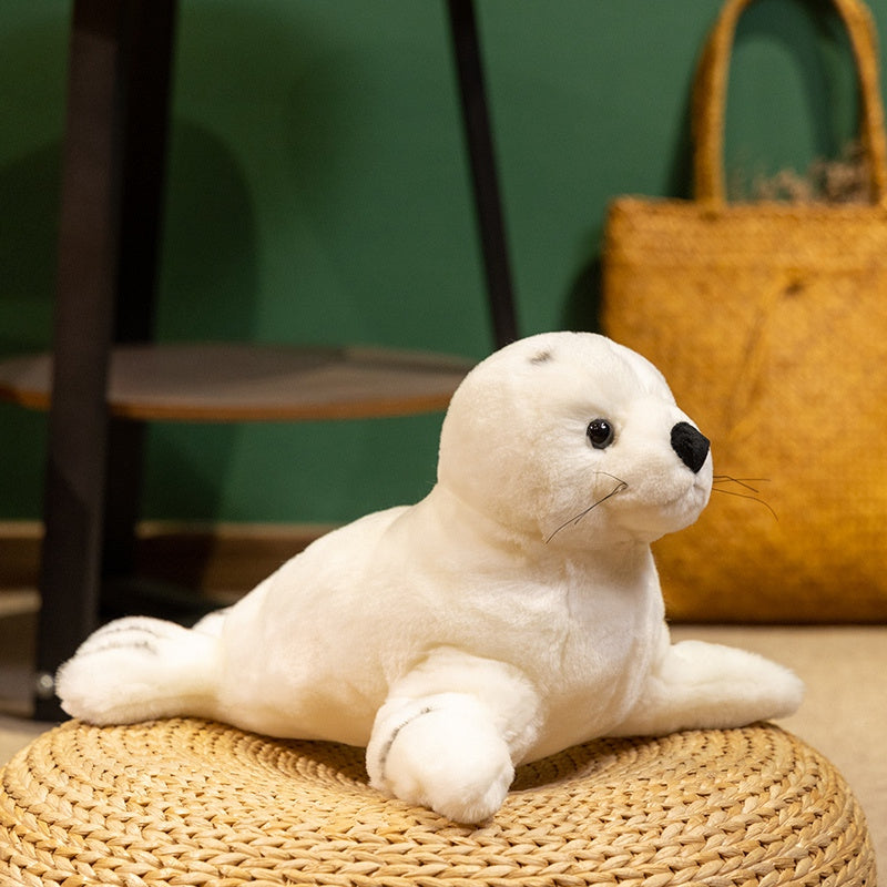 Seal Plush Toy Soft Animal Realistic Cartoon Ideal Gift