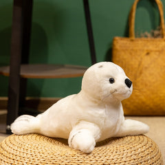 Seal Plush Toy Soft Animal Realistic Cartoon Ideal Gift