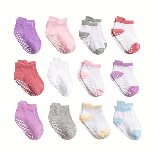 6pairs Cotton Knit Socks for Toddler Baby Boys And Girls