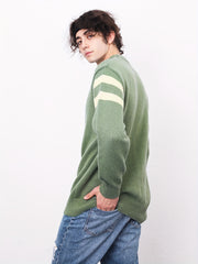 Men's ''G'' Pattern Sweater Warm Knit Pullover