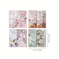 50pcs Flower Theme Paper Plants DIY Journal Decoration Collage
