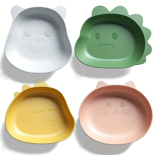 4pcs Cartoon Bone Spitting Dish Snack Plate