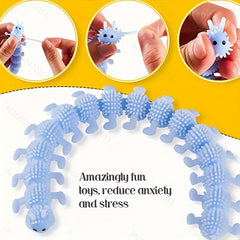 3pcs Unicorn Caterpillar Sensory Toys Party Decoration
