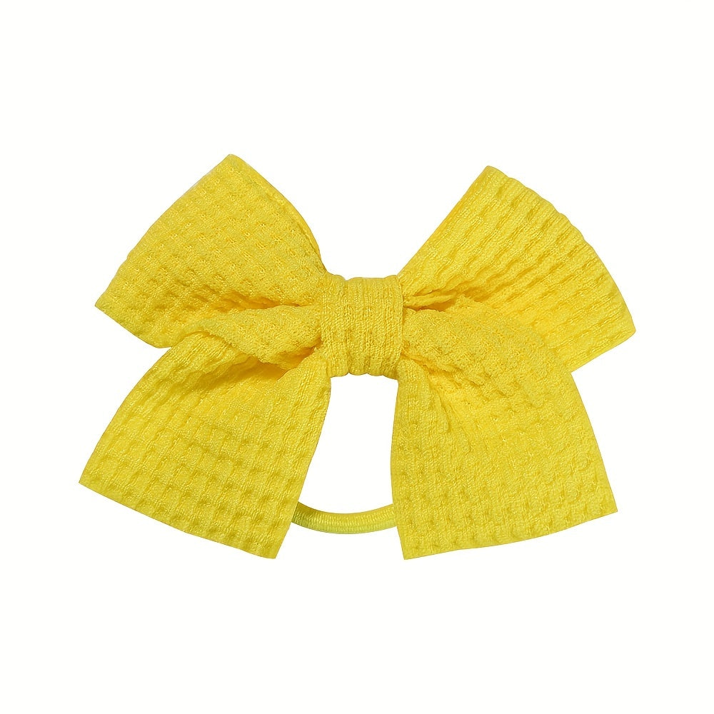 15pcs Random Bow Hair Tie Hair Bands Ponytail Holders for Baby Girls