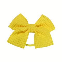 15pcs Random Bow Hair Tie Hair Bands Ponytail Holders for Baby Girls