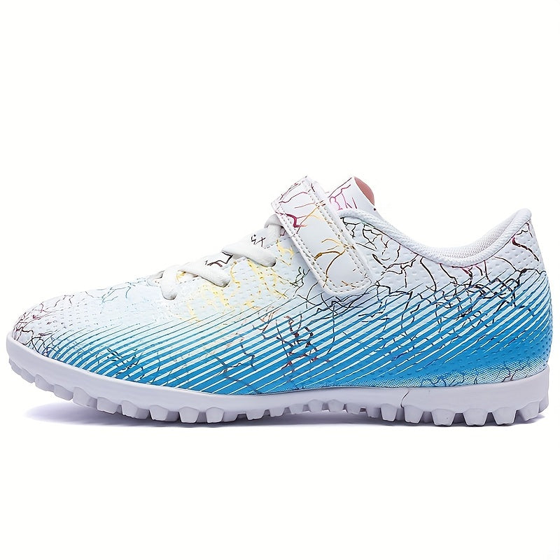 Adult Turf Football Boots Hook Loop Velcro Outdoor TF Soccer Cleats