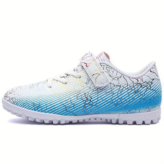 Adult Turf Football Boots Hook Loop Velcro Outdoor TF Soccer Cleats