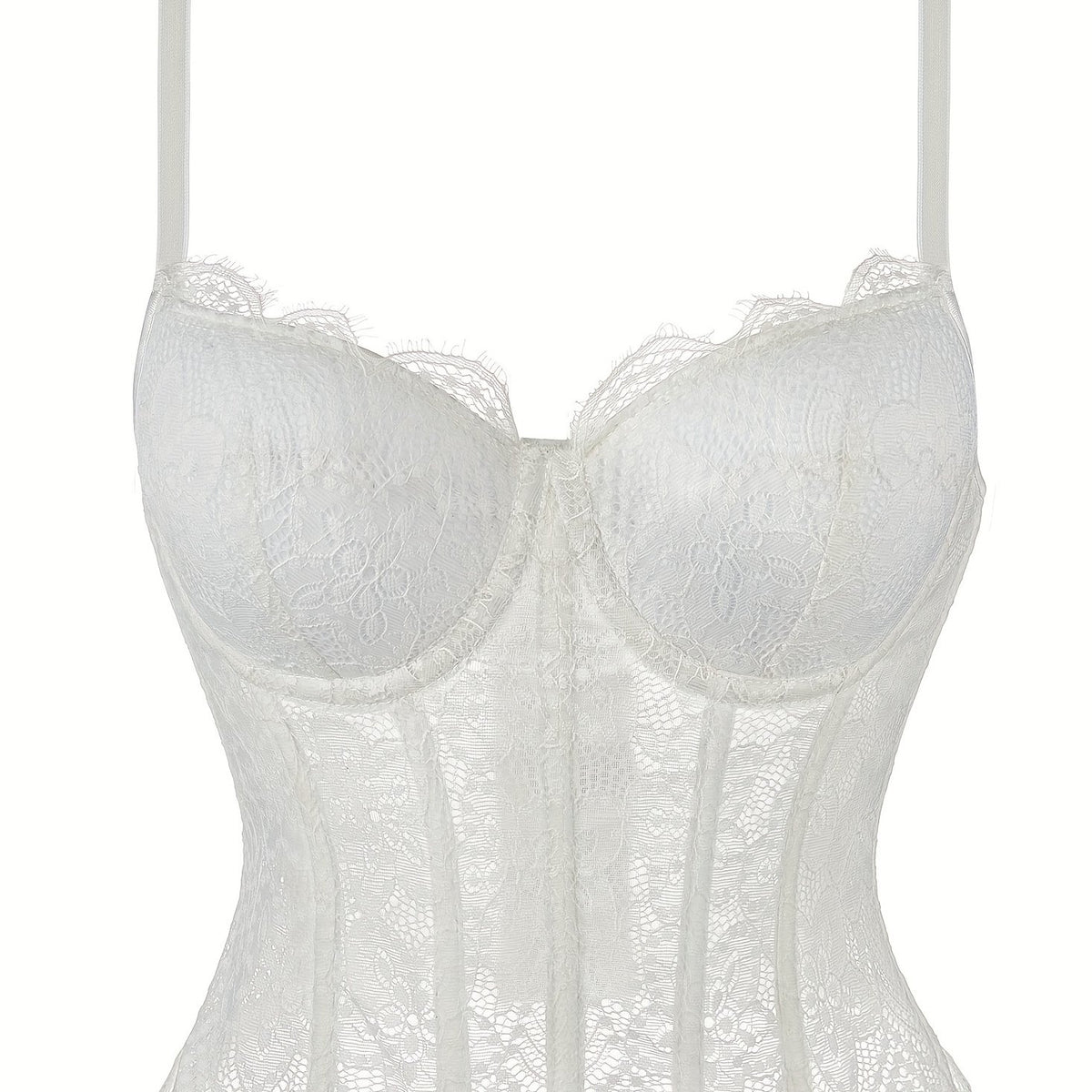Lace Cami Corset Bustier Push Up Body Shaper