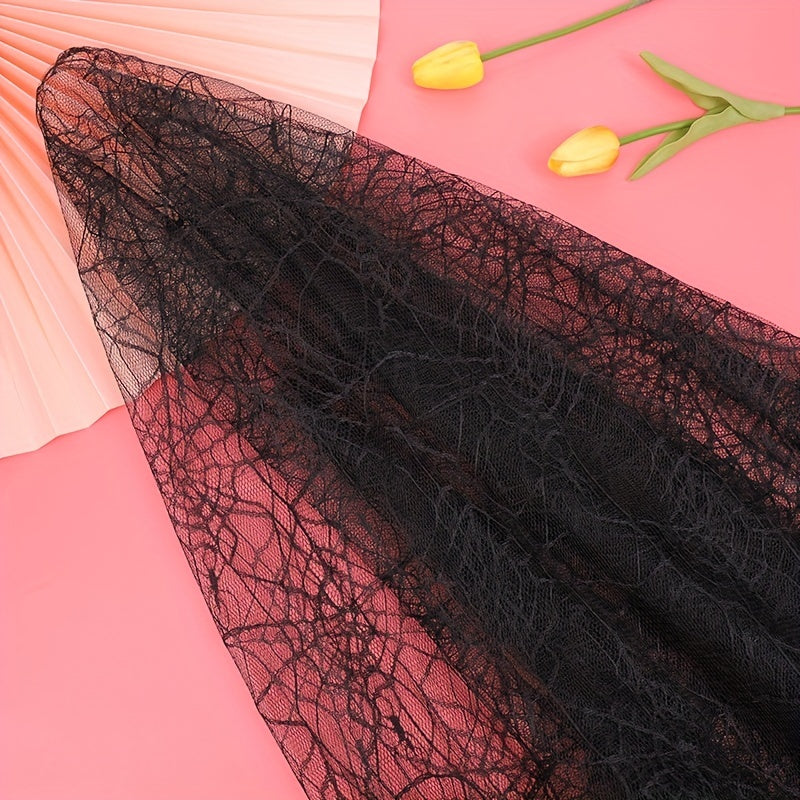 Halloween Spider Web Jacquard Lace Fabric