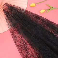 Halloween Spider Web Jacquard Lace Fabric