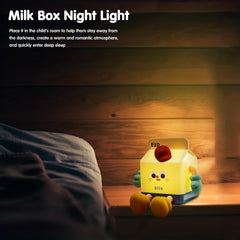 Milk Carton Night Lamp Night Light USB Rechargeable Decorative Light