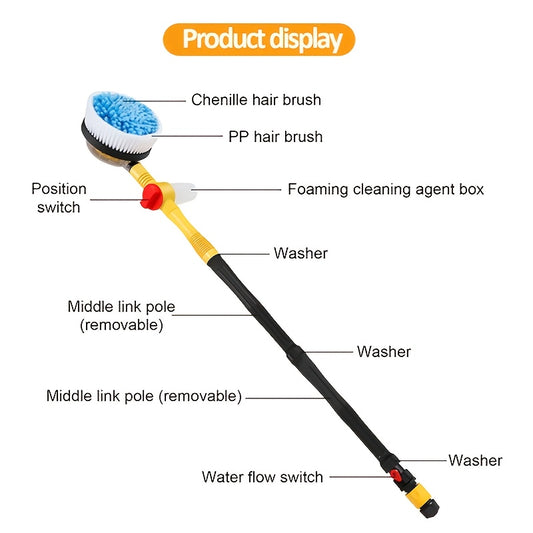 Automatic Rotating Wash Brush Car Wash Cleaning Tool Set