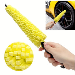 Car Wheel Brush Tire Cleaning Brush Tool Car Rim Scrubber Cleaner Duster Handle