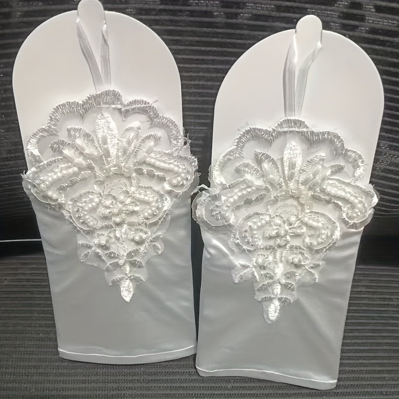 Bride's Fingerless Wedding Gloves for Bridal Accessories