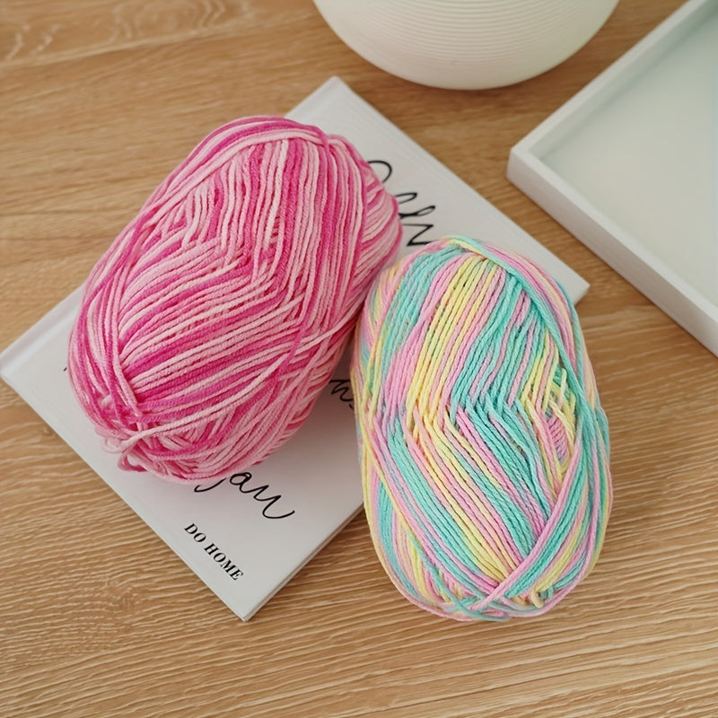 Gradient Milk Cotton Yarn for DIY Sweater Crafts