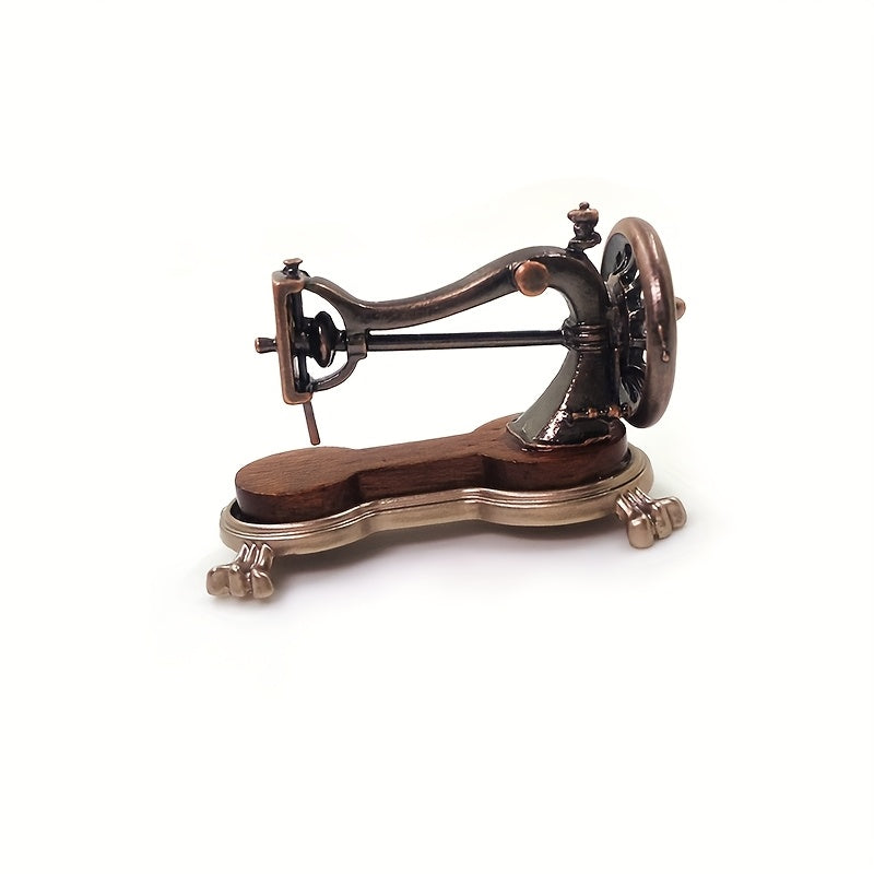 1:12 Vintage Hand-Cranked Sewing Machine Model