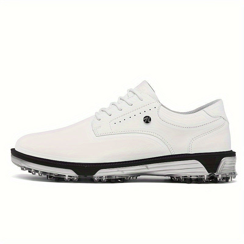 Men's Detachable 9 Spikes Golf Shoes Non Slip Lace Up Sneakers